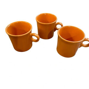 Fiesta Vintage Dinnerware Set of 3 Coffee Mugs Great Used Condition